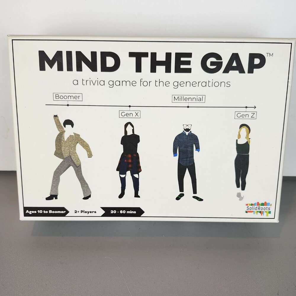 Mind The Gap Trivia Board Game for the Generations